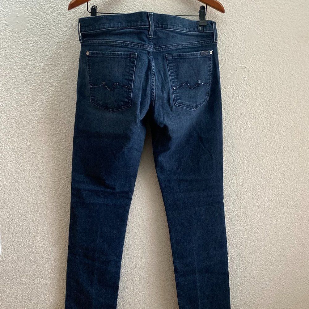 7 For All Mankind Indigo Straight Leg Jeans